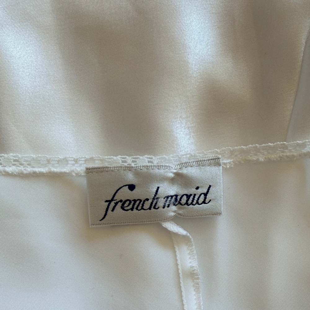 Vintage Elegant White Lace Trim Camisole size Large - Picture 4 of 4